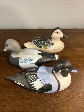 Hand-Painted Ceramic Duck - Set of 3